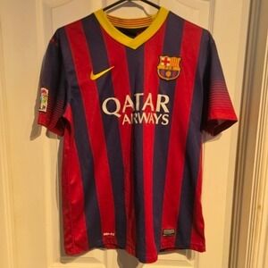 Nike FC Barcelona Striped Jersey Size Medium